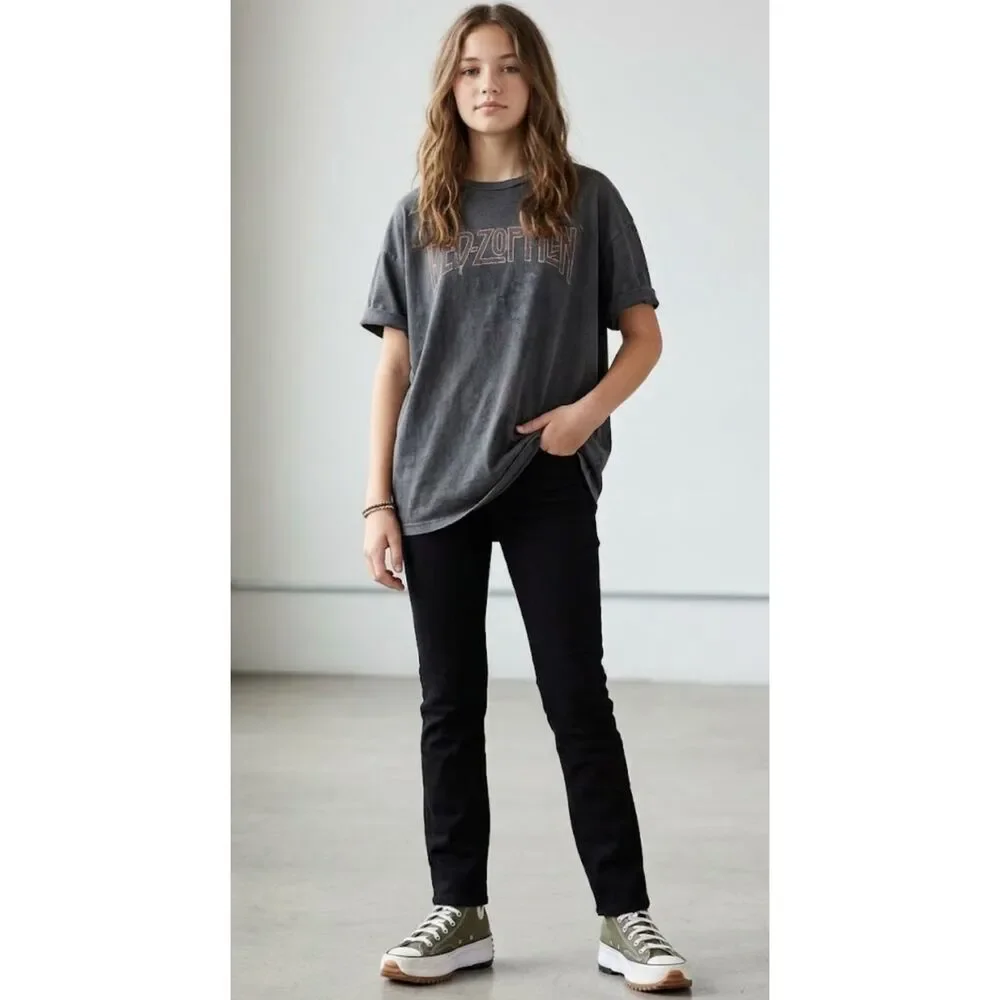 New Old Navy Wow Skinny Pull-On Black Jeans Girls Size 14-16 XL